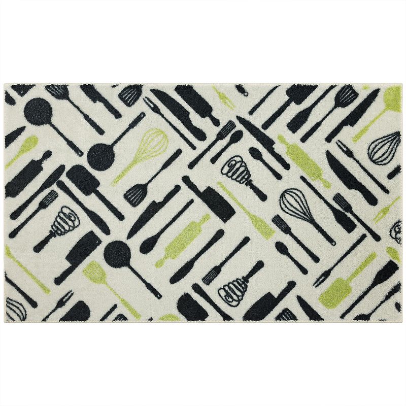 Mohawk Home Angled Utensils Kitchen Rug, Multicolor, 30X50