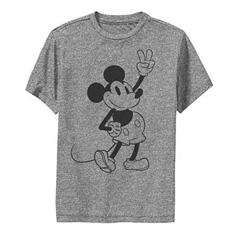 Disney's Mickey Mouse & Friends Boys 8-20 Mickey Peace Outline Performance Graphic Tee