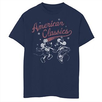 Disney's Mickey Mouse & Friends Boys 8-20 Mickey & Minnie American Classics Graphic Tee