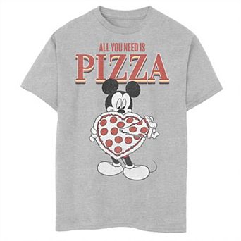 Disney's Mickey Mouse & Friends Boys 8-20 Mickey All You Need Is Pizza Graphic Tee