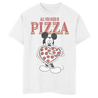Disney's Mickey Mouse & Friends Boys 8-20 Mickey All You Need Is Pizza Graphic Tee