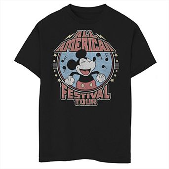 Disney's Mickey Mouse & Friends Boys 8-20 Mickey All American Festival Tour Graphic Tee