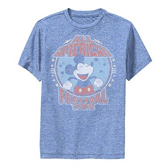 Disney's Mickey Mouse & Friends Boys 8-20 Mickey All American Festival Tour Performance Graphic Tee