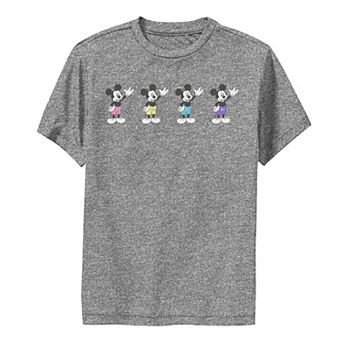 Disney's Mickey Mouse & Friends Boys 8-20 Mickey Mouse Neon Line Up Performance Graphic Tee