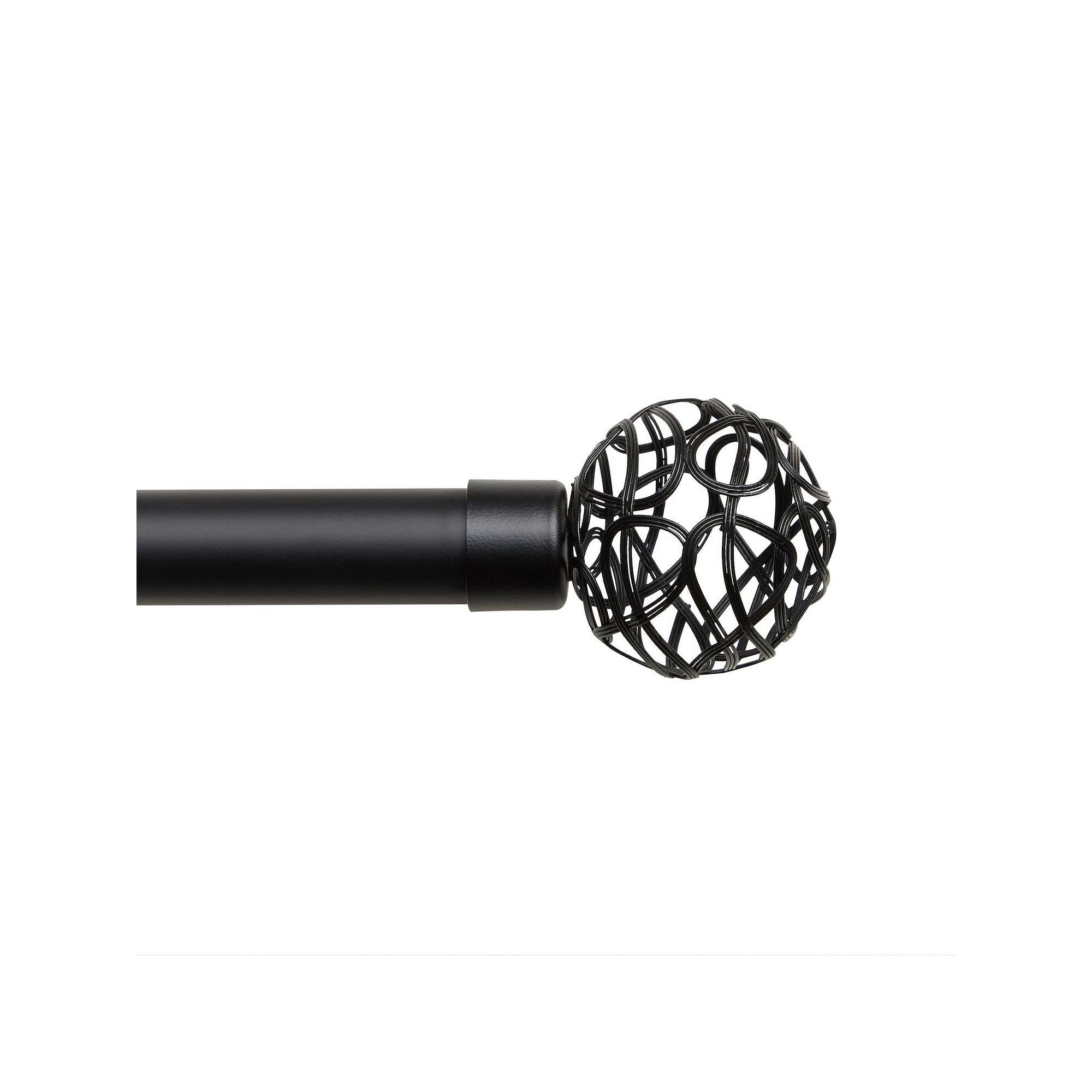 Exclusive Home Curtains Catherine Adjustable Curtain Rod and Finial Set, Ma