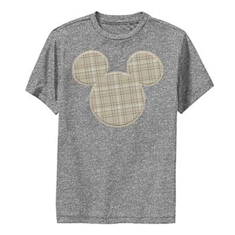Disney's Mickey Mouse & Friends Boys 8-20 Mickey Plaid Patch Performance Graphic Tee