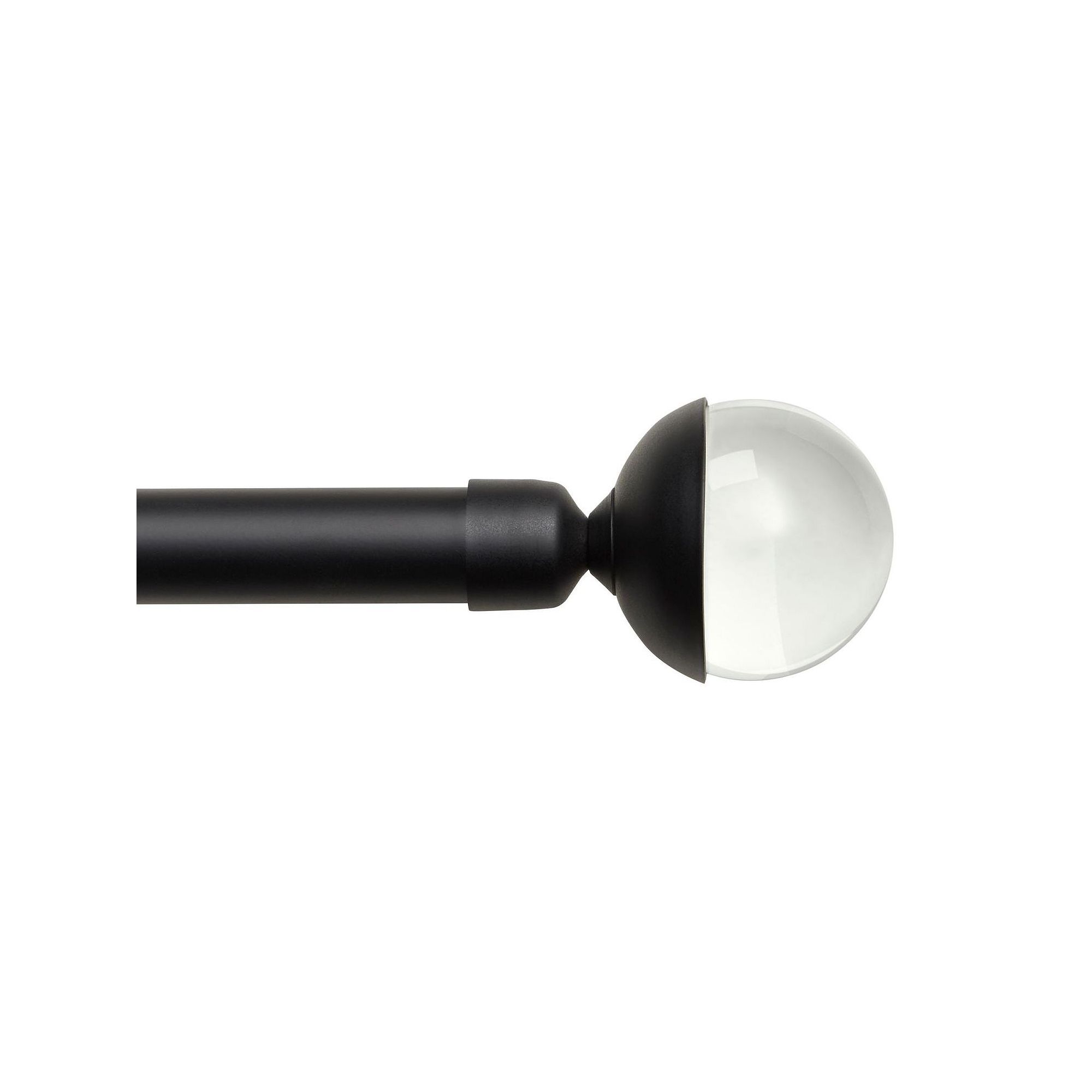 Exclusive Home Curtains Eleanor Adjustable Curtain Rod and Finial Set, Matt