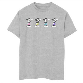 Disney's Mickey Mouse & Friends Boys 8-20 Mickey Mouse Neon Line Up Graphic Tee
