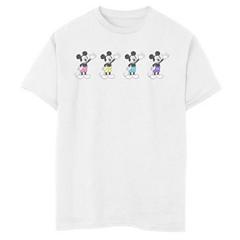 Disney's Mickey Mouse & Friends Boys 8-20 Mickey Mouse Neon Line Up Graphic Tee