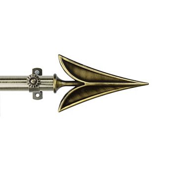 Rod Desyne Arrow 13/16" Single Curtain Rod 120" - 170"