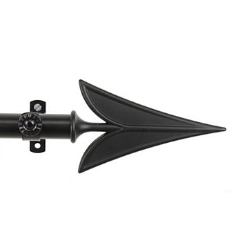 Rod Desyne Arrow 13/16" Single Curtain Rod 120" - 170"