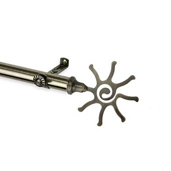 Rod Desyne Sun 13/16" Single Curtain Rod 66"-120"