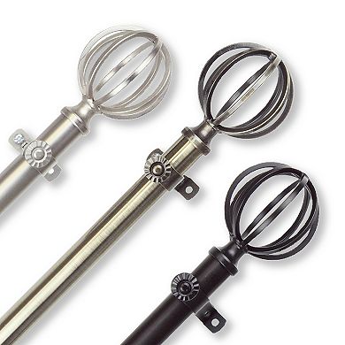 Rod Desyne Cage 13/16" Single Curtain Rod 28"-48"