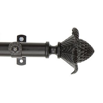 Rod Desyne Bloom 13/16" Single Curtain Rod 48"-84"