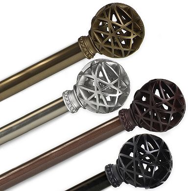 Rod Desyne Leanette 13/16" Single Curtain Rod 28"-48"