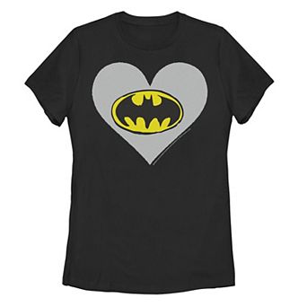 Juniors' DC Comics Valentine's Day Batman Heart Graphic Tee