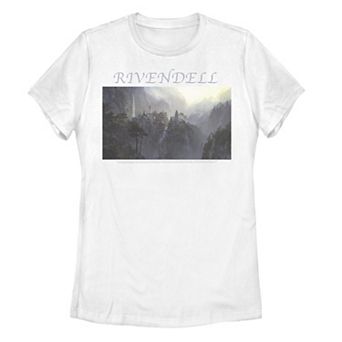 Juniors' The Lord Of The Rings Rivendell Graphic Tee