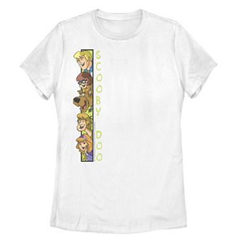 Juniors' Scooby-Doo Peeking Mystery Gang Graphic Tee