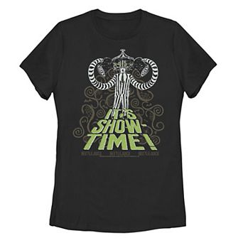 Juniors' Beetlejuice Spiders "It's Showtime" Graphic Tee