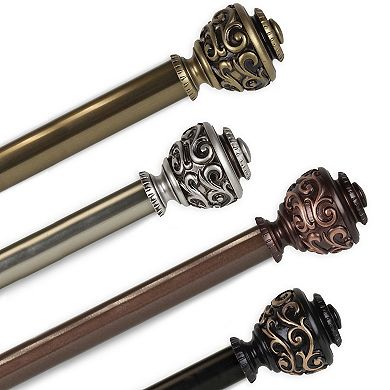 Rod Desyne Eleanor 13/16" Single Curtain Rod 120" - 170"