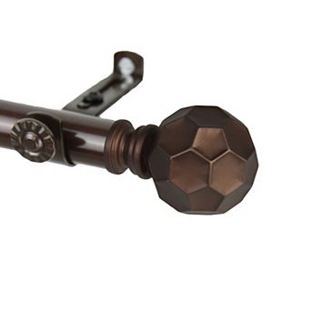 Rod Desyne Christiano 13/16" Single Curtain Rod 28"-48"