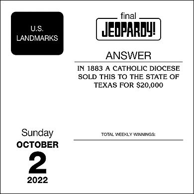 Jeopardy! 2022 Day-to-Day Calendar