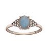 LC Lauren Conrad Oval Simulated Stone & Simulated Crystal Ring