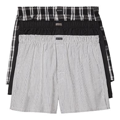 Men's Calvin Klein 3-pack Cotton Classics Woven Boxers