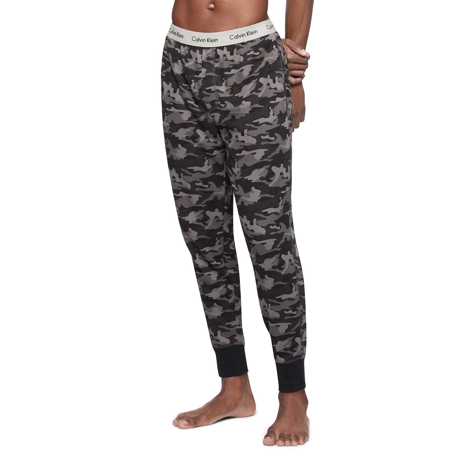 calvin klein camo joggers