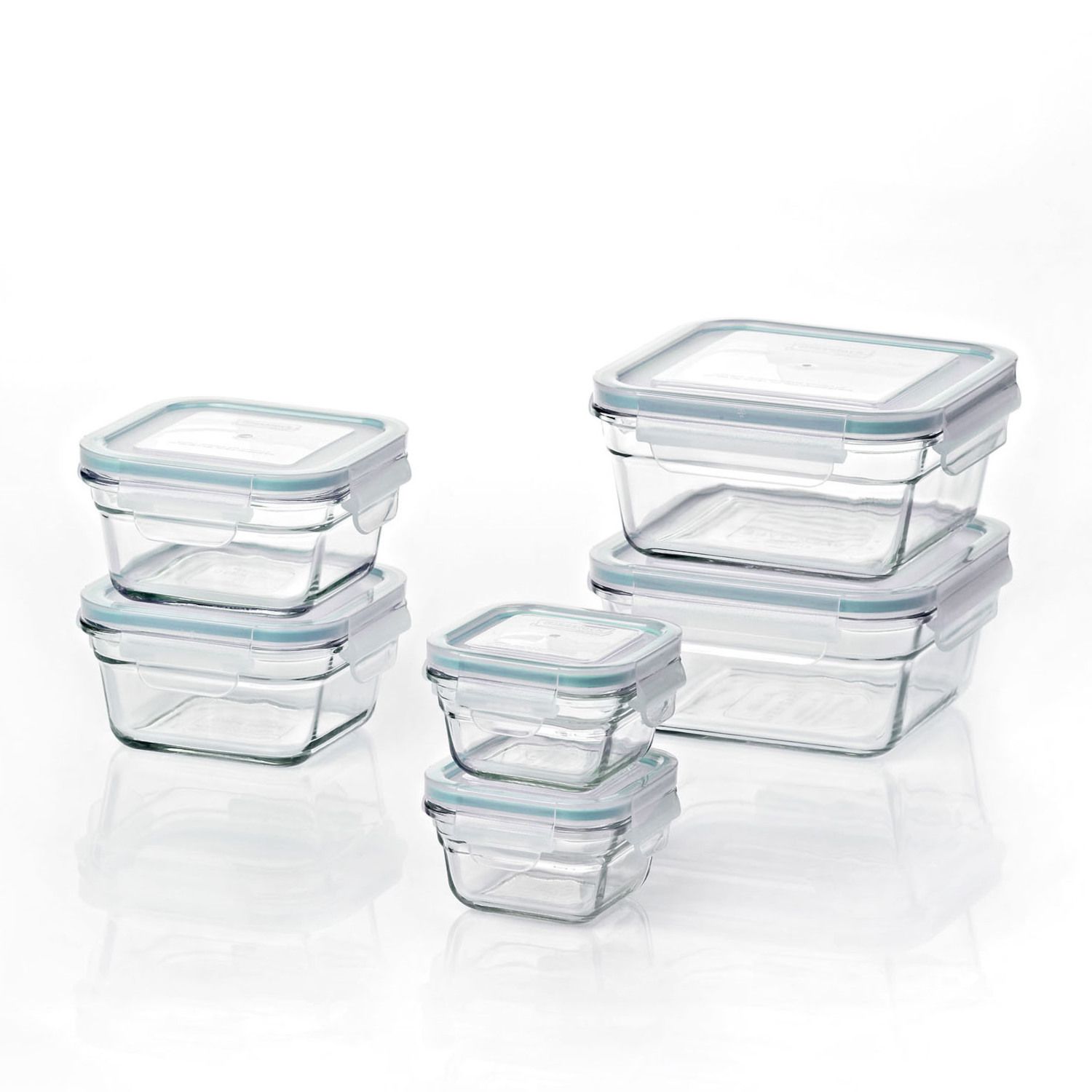 Lock & Lock Purely Better 25-oz. Glass Divided Food Storage Container