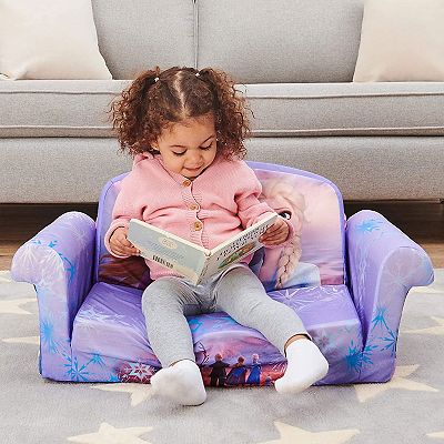 Marshmallow Furniture Kids 2 in 1 Flip Open Foam Compressed Sofa Bed Frozen 2