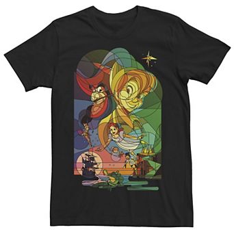 Disney's Peter Pan Captain Hook Stained Glass Men's Tee