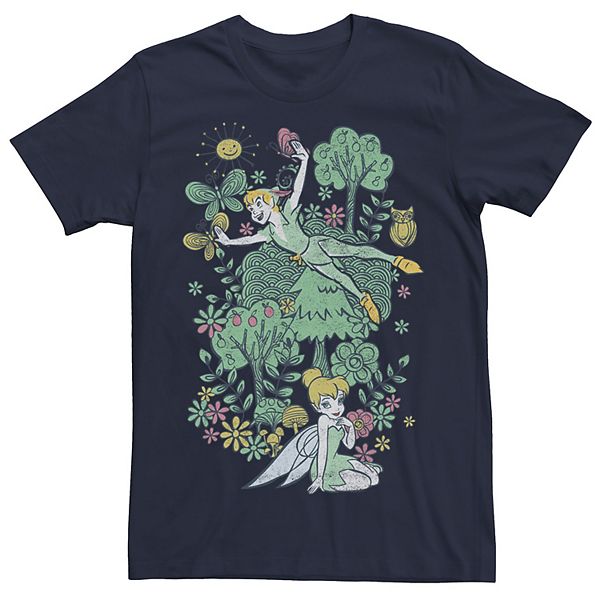 Disney's Peter Pan Tinkerbell Summer Doodle Men's Tee