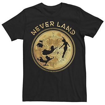 Disney's Peter Pan Flying Never Land Compass Men's Tee