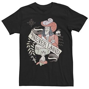 Disney's Peter Pan Captain Hook Men's Playing Card Tee