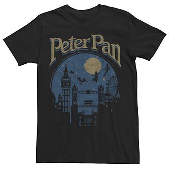 Disney's Peter Pan Group Shot London Night Silhouette Men's Tee