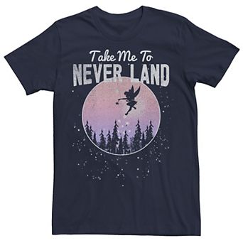 Disney's Peter Pan Tinkerbell Men's Take Me To Never Land Tee