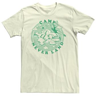 Disney's Peter Pan Men's Camp Never Land Flying Logo Tee