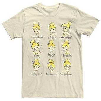 Disney's Peter Pan Tinkerbell Emotions Sketch Men's Tee
