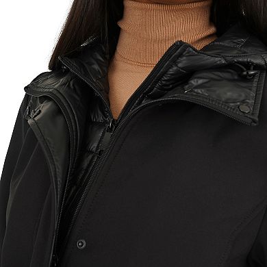 Women's Nine West Thermafleece Hooded Softshell Jacket