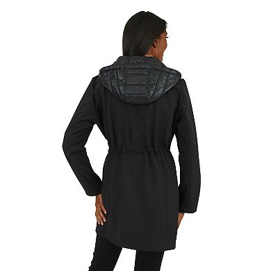 Women's Nine West Thermafleece Hooded Softshell Jacket