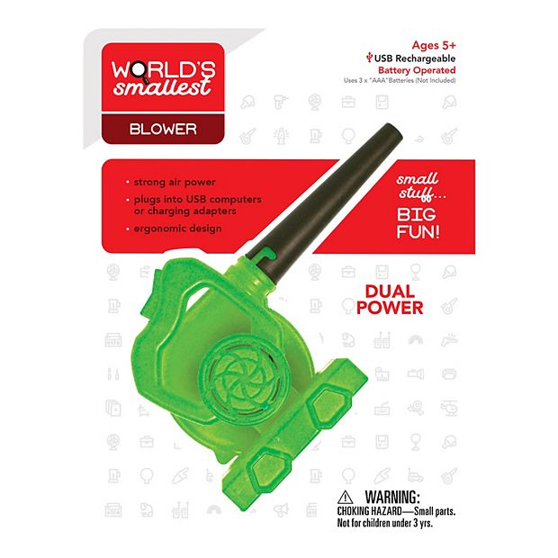 World smallest blower (by Westminster) Dual Power - Battery and USB