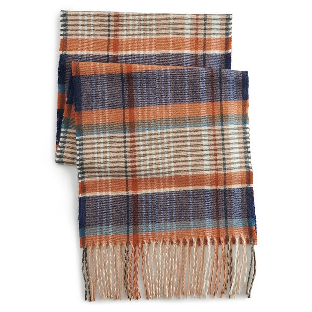 Sonoma blue blanket scarf Sonoma Woven Blue Fringed Chevron Throw Blanket Soft & Cozy  main image 3