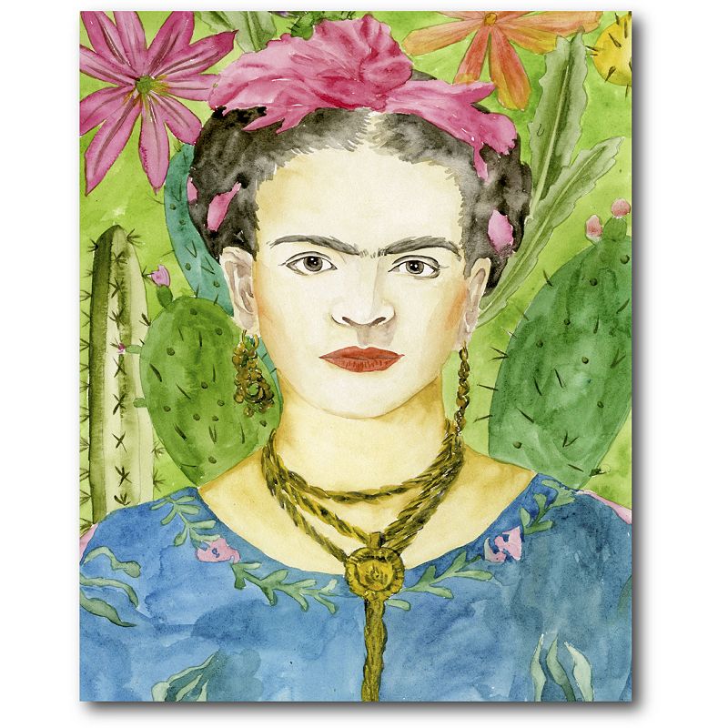 COURTSIDE MARKET Frida Kahlo II Canvas Wall Art, Multicolor, 20X24
