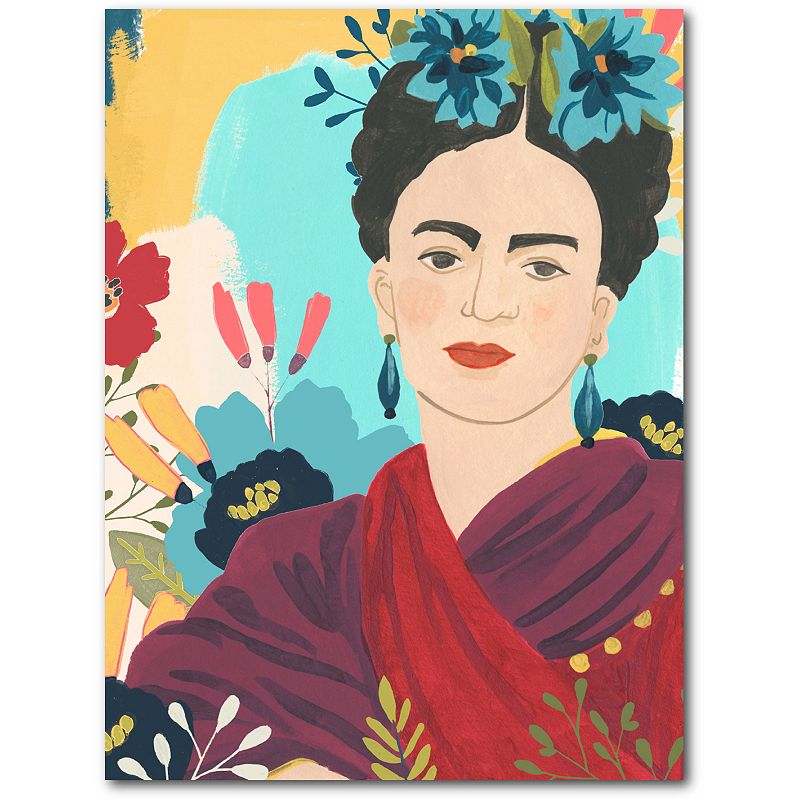 COURTSIDE MARKET Frida Garden II Canvas Wall Art, Multicolor, 20X24