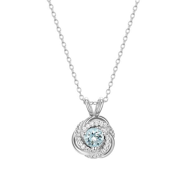 Kohls aquamarine deals necklace