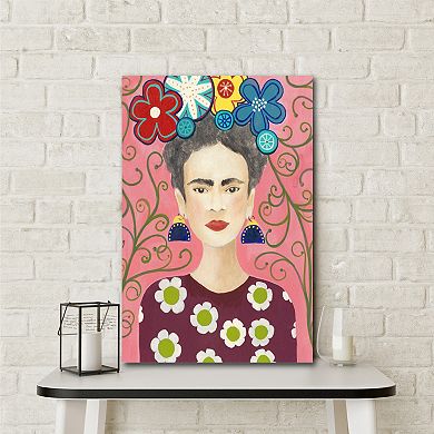 COURTSIDE MARKET Frida Floral I Canvas Wall Art