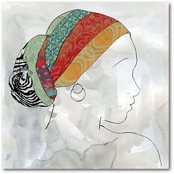 COURTSIDE MARKET Bright Scarf I Canvas Wall Art