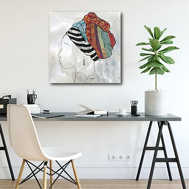 COURTSIDE MARKET Bright Scarf II Canvas Wall Art