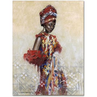 COURTSIDE MARKET Celebration Of Beauty I Canvas Wall Art